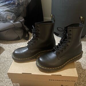 Dr. Martens Black Leather Boots